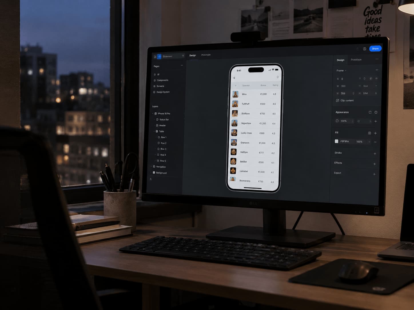 スマートフォンで長い表を見やすくするためのデザイン方法